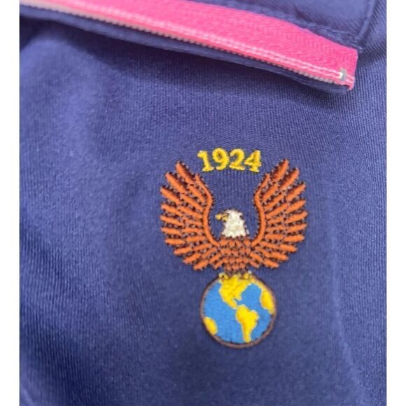 Donald Ross 1/4 Zip Pullover Golf Blue Size Large L - Picture 4 of 7